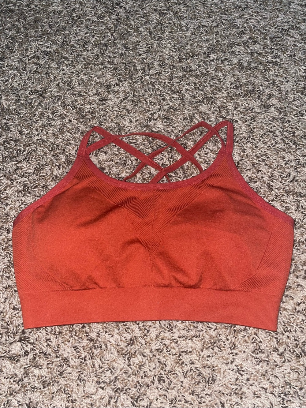 Soma Rust Cross-Back Seamless Sports Bra